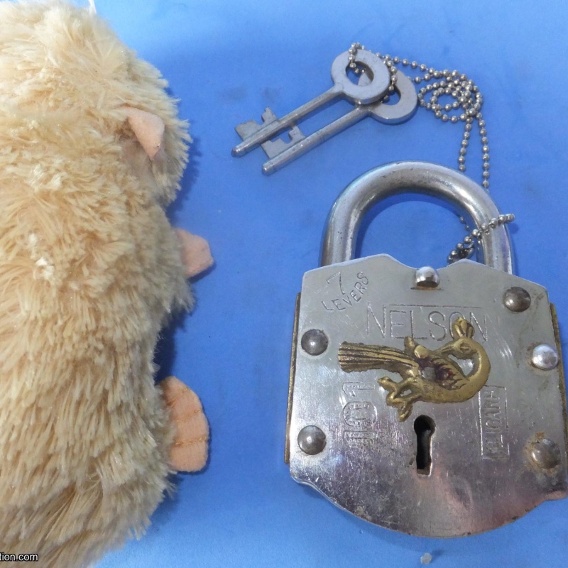 Trick Padlock #22 Peacock "NELSON 101 Aligarh"