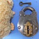 Trick Padlock #24 Text worn / illegible