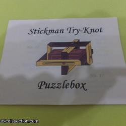 Stickman Try-Knot Puzzle Box (No. 17)