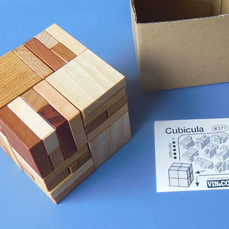 Cubicula wooden puzzle by Vinco