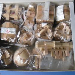 12 Wood puzzles KUMIKI from Japan