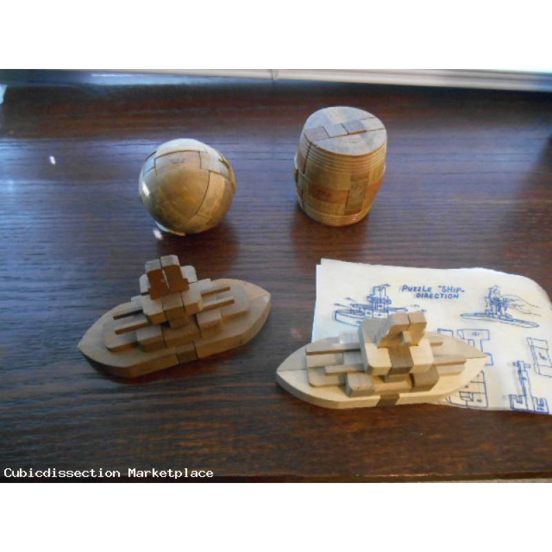 Old Kumiki, four - 2 battleships, a barrel, a ball