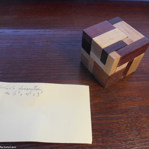 6x6x6 Dissection to 5x5x5, 4x4x4, 3x3x3