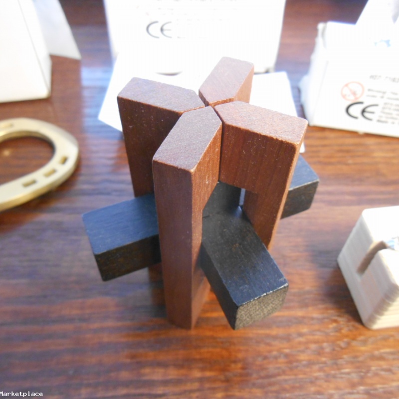 Three puzzles, B&P: Three Horseshoes, Double Cross, Coin Remove