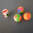 Keychain puzzles, 3 balls, 1 barrel