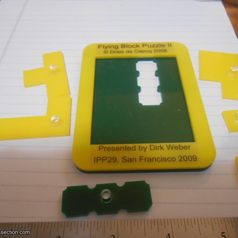 Flying Block Puzzle II, by Dries de Clercq