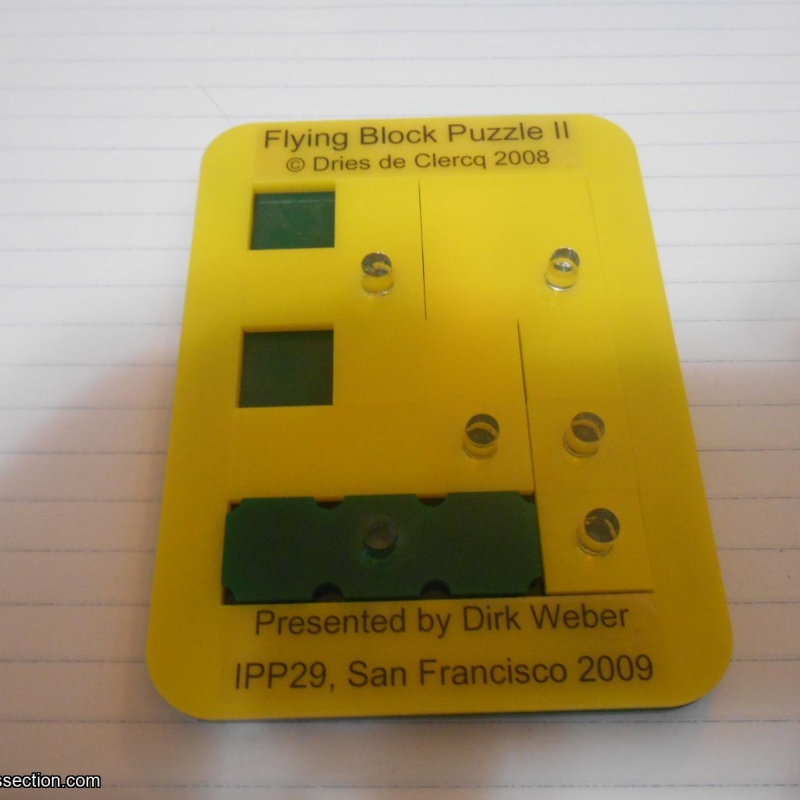 Flying Block Puzzle II, by Dries de Clercq