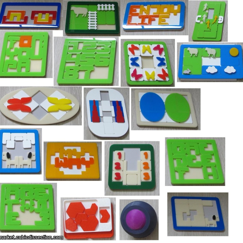 Lot of 19 puzzles by Diniar Namdarian