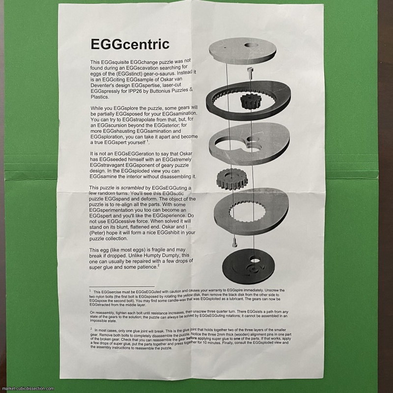 EGGcentric, IPP 26 (2006) Exchange Puzzle by Oskar