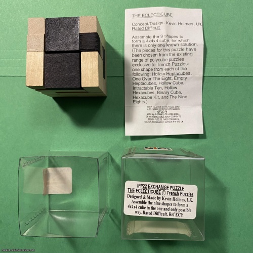 The Eclecticube, IPP 22 (2022) Exchange Puzzle by Kevin Holmes