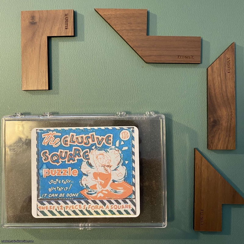 THE ELUSIVE SQUARE — IPP23 Exchange Puzzle (Chicago, 2003) with a unique solution