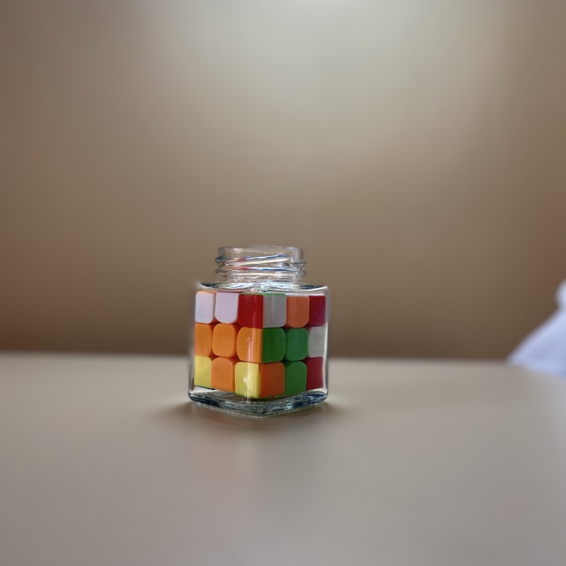 mini Cube in a jar