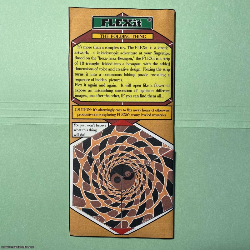 FLEXit, a hexa-hexa-flexagon from 1998