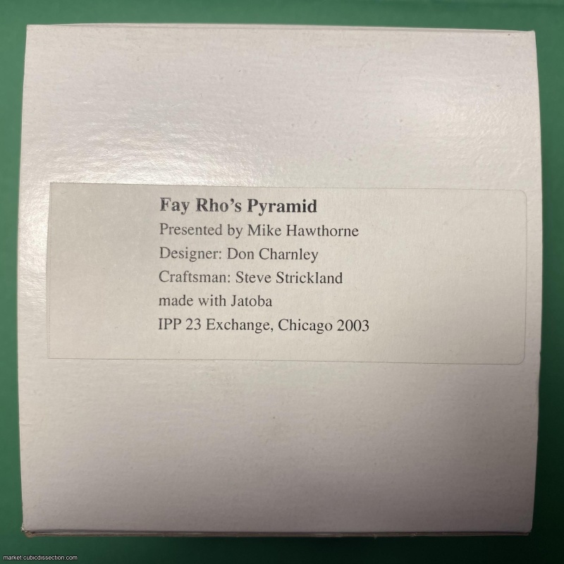 Fay Rho's Pyramid, IPP23 (2003) exchange puzzle made by Steve Strickland