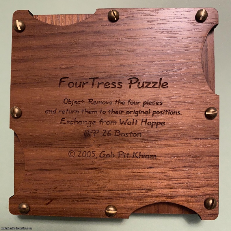 Four Tress Puzzle, IPP26 (2006) Exchange Puzzle designed by Goh Pit Khiam