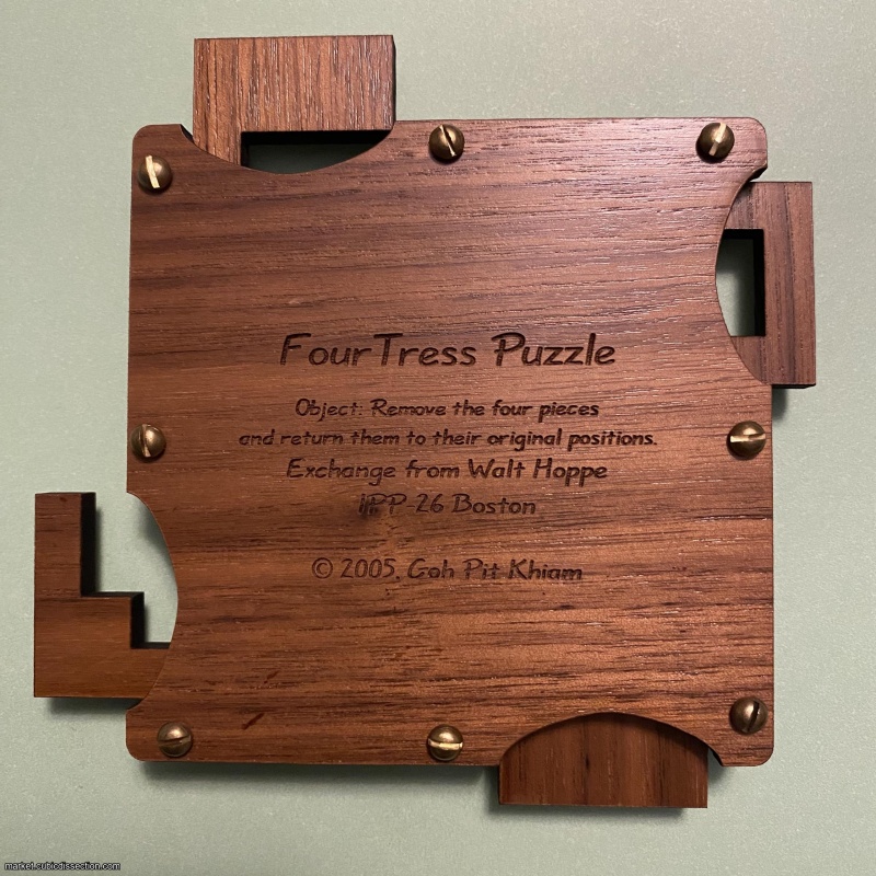 Four Tress Puzzle, IPP26 (2006) Exchange Puzzle designed by Goh Pit Khiam