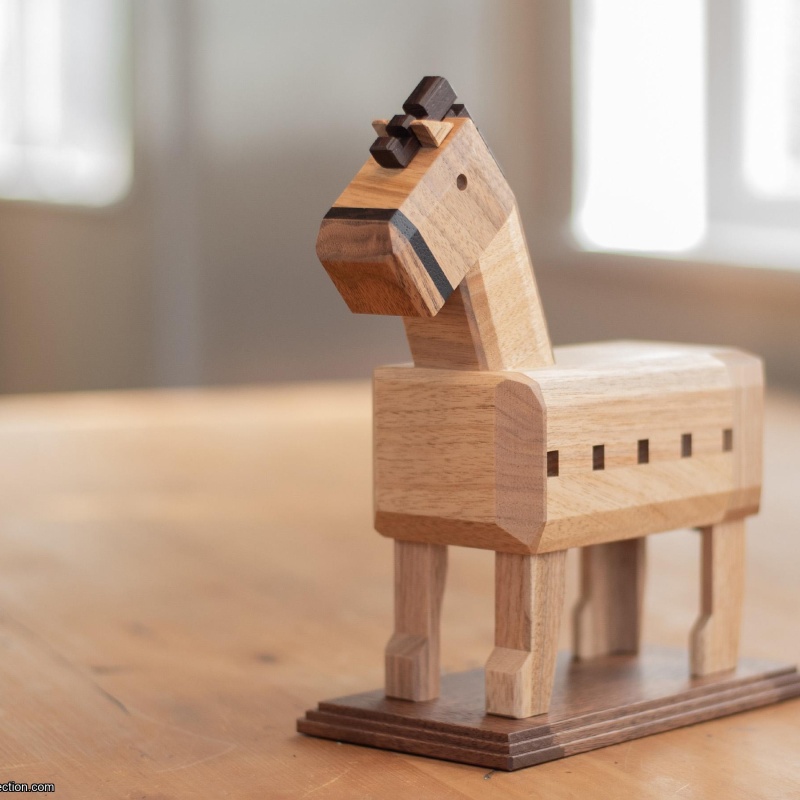 KARAKURI - A horse with a warrior