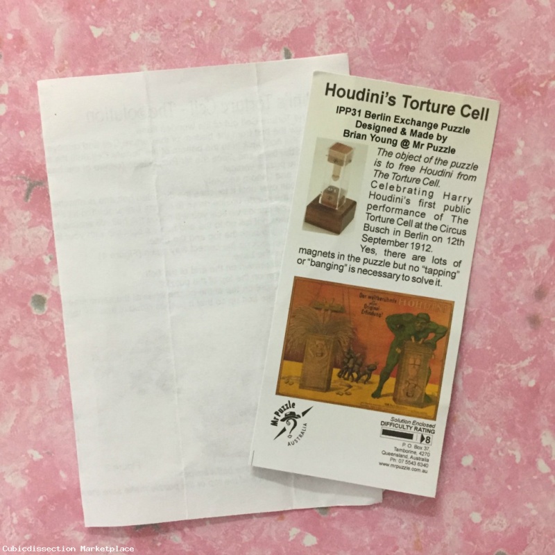 Houdini's Torture Cell