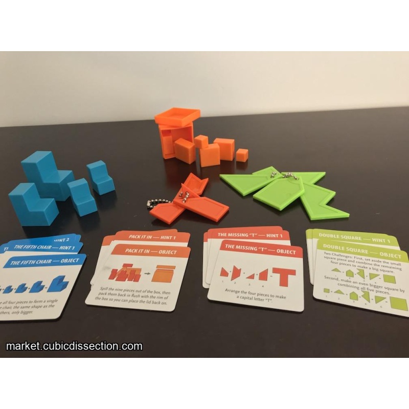 Pack it in, Fifth chair, Missing T, Double square