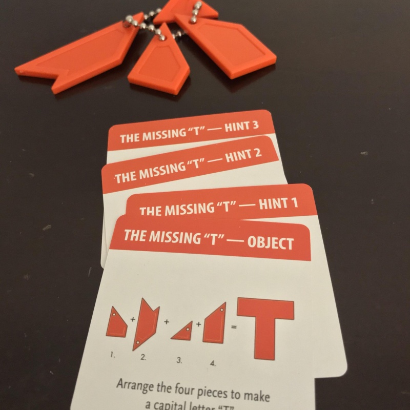 Pack it in, Fifth chair, Missing T, Double square