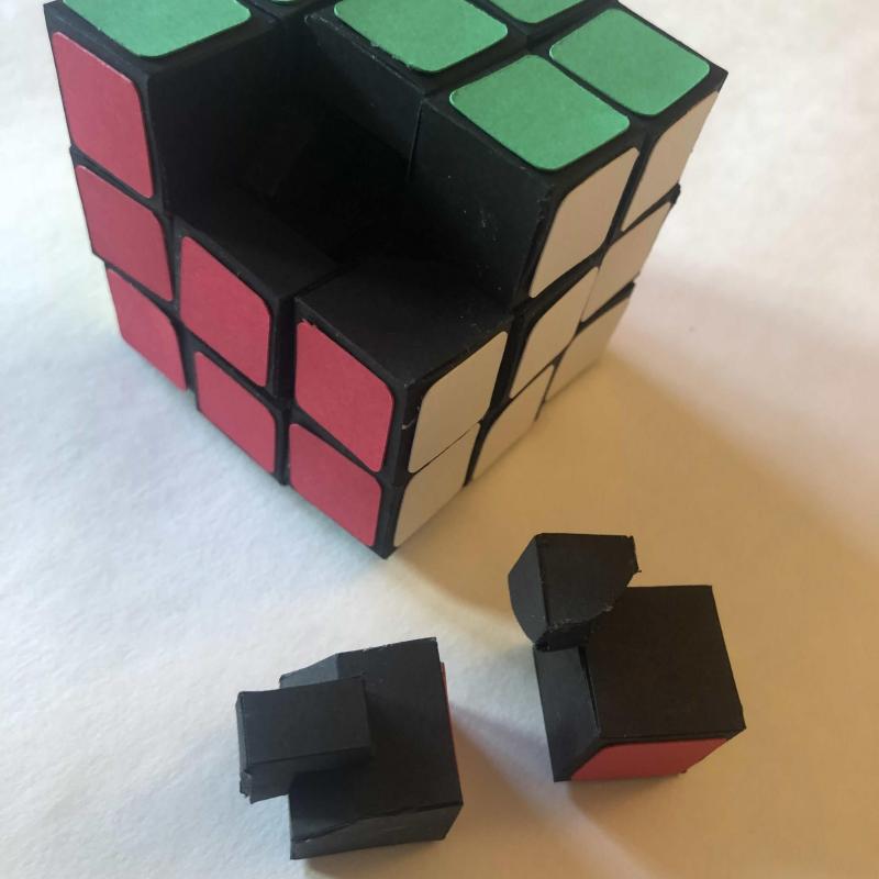 Paper 3x3x3 Cube - Fully Functional - Hand Made - One of a Kind!