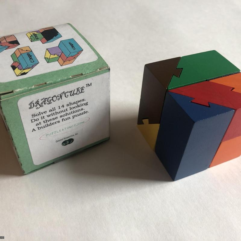 Dragon Cube Dovetail Puzzle Cube RARE