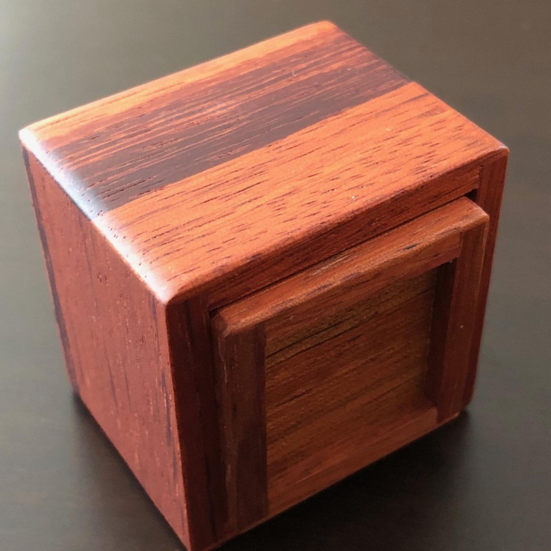 Karakuri Small Box #4 and Cube Box #4