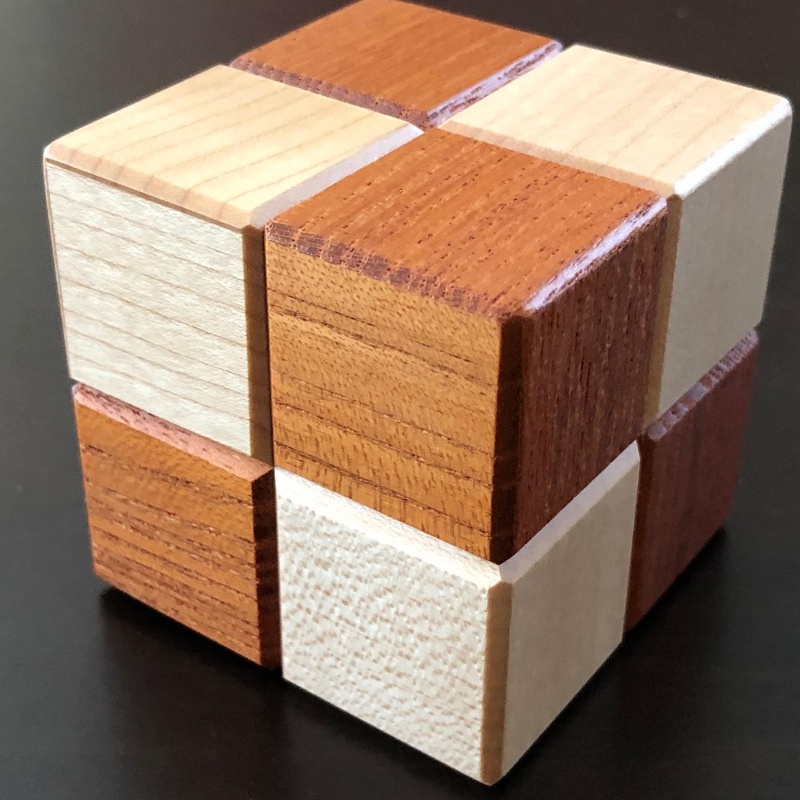 Karakuri Small Box #4 and Cube Box #4