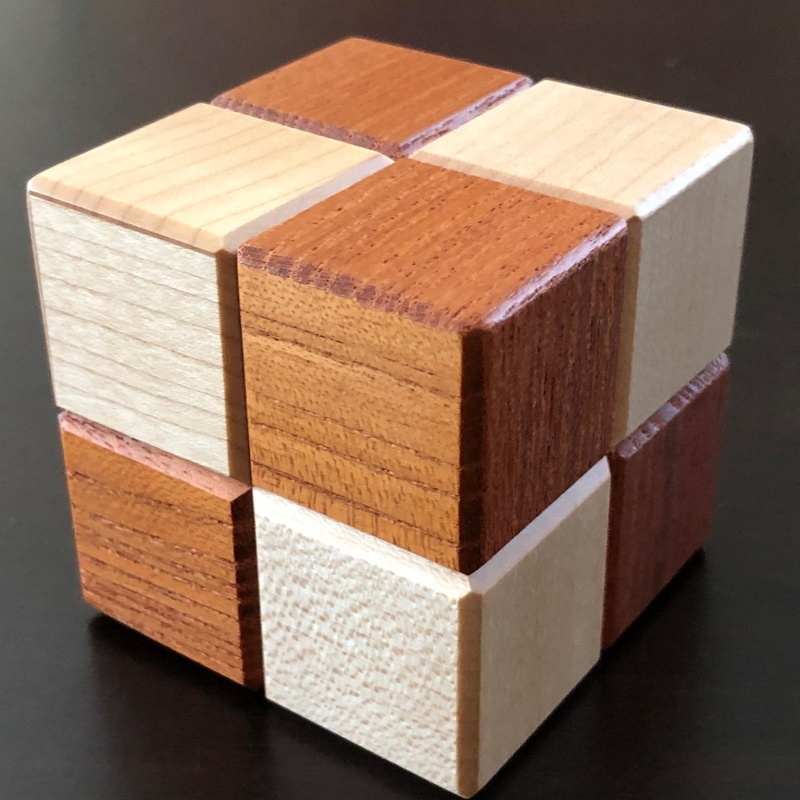 Karakuri Small Box #4 and Cube Box #4