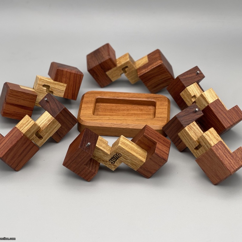 Crooked 6 Piece Burr (Pinned Version)