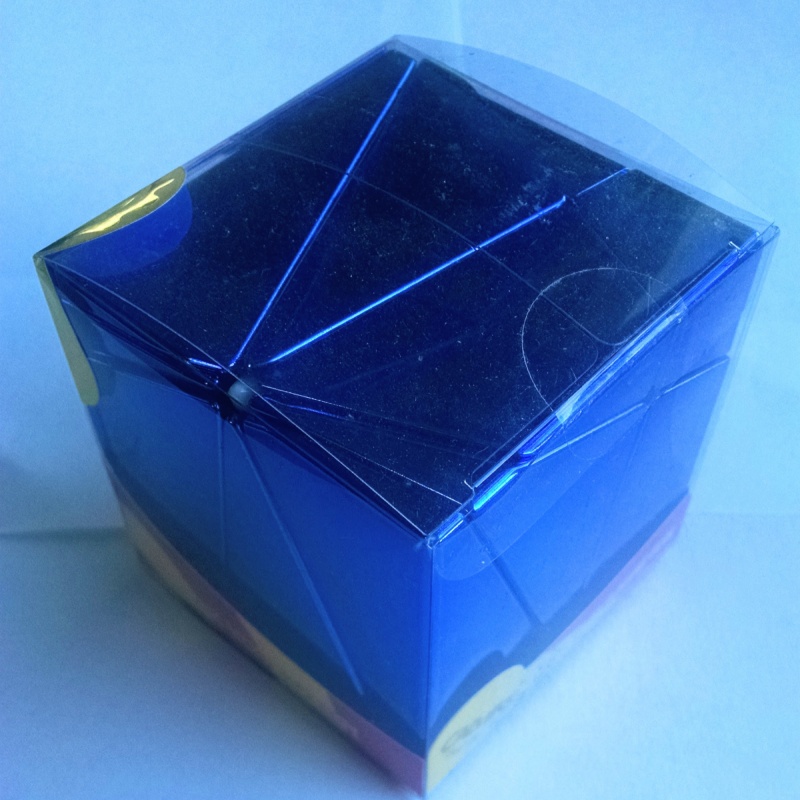 Blue Metallised Pitcher Cube from Calvin's Puzzles