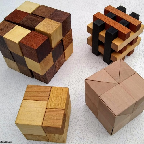 Four Wood Puzzles