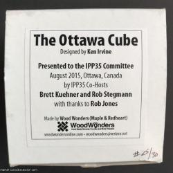 Charity Benefit - "The Ottawa Cube"
