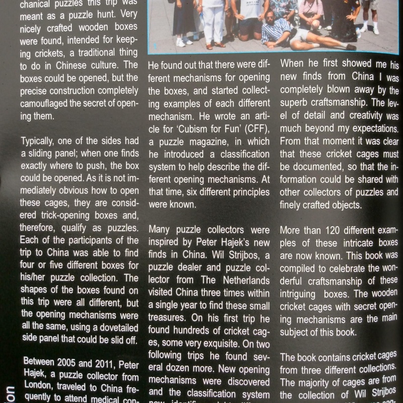 "Chinese Cricket Cages with Secret Openings" by Frans de Vreugd