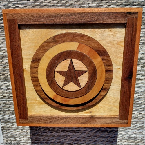 El Capitan Puzzle Box (Captain America inspired)