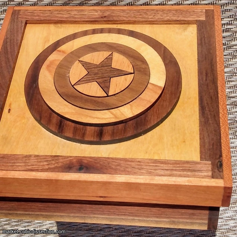 El Capitan Puzzle Box (Captain America inspired)