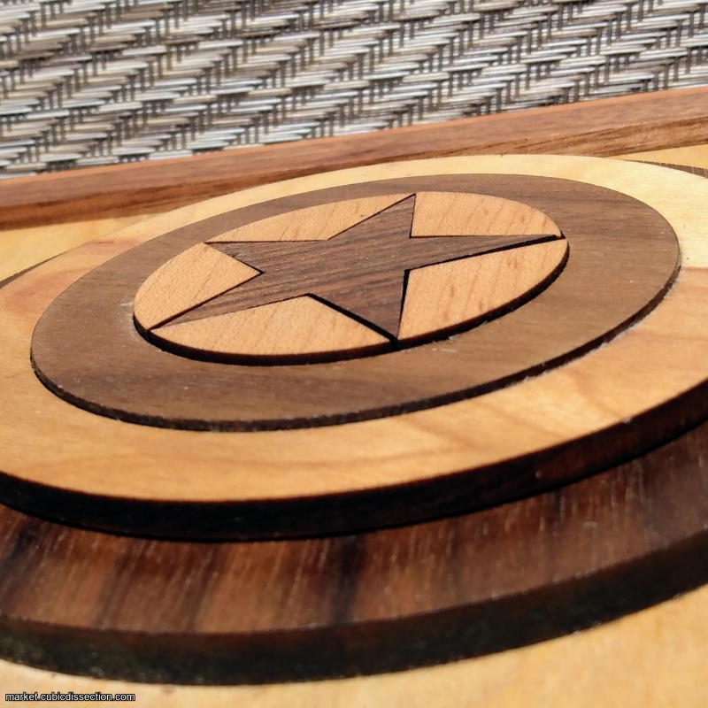 El Capitan Puzzle Box (Captain America inspired)