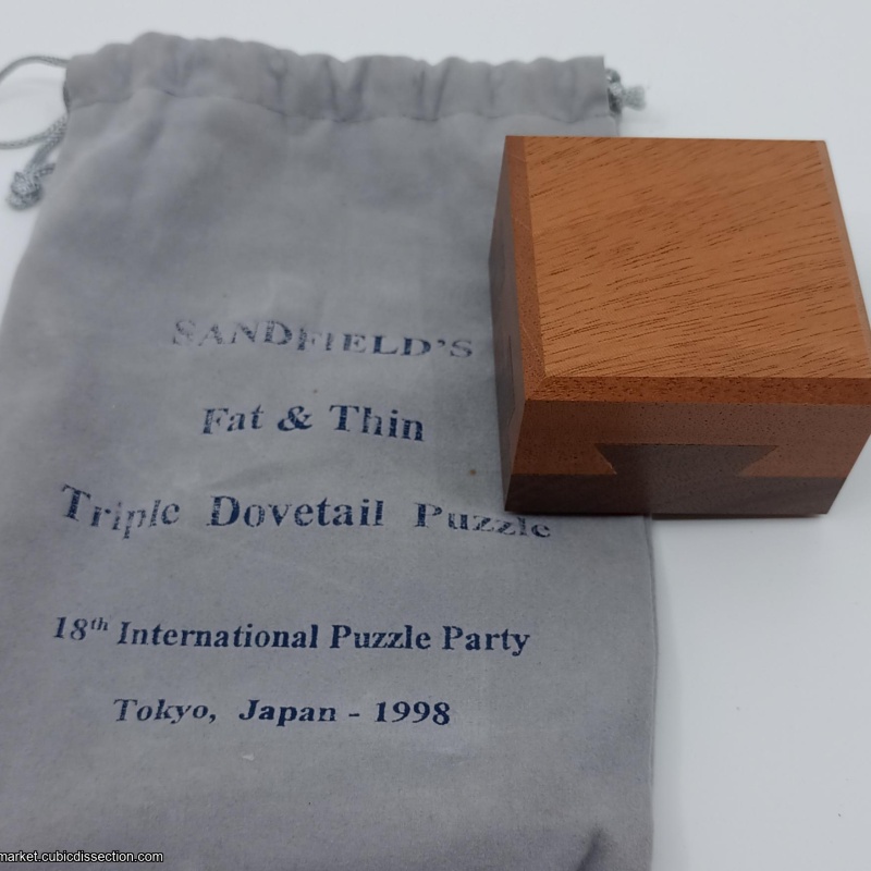 Fat & Thin Triple Dovetail Puzzle : IPP18 Exchange Puzzle