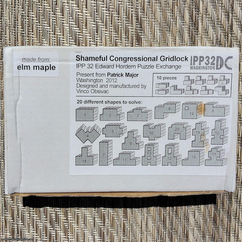 Shameful Congressional Gridlock by Vinco Obsivac (IPP32 Washington DC 2012)