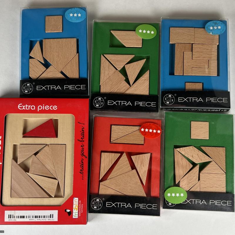 Extra Piece Packing Puzzle Lot x6 - NEW