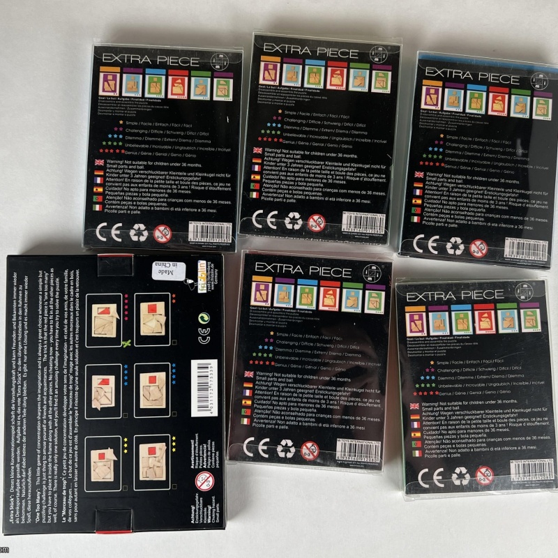 Extra Piece Packing Puzzle Lot x6 - NEW
