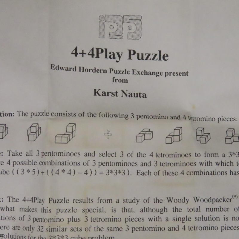 4 x 4 Play Puzzle (IPP25 exchange)