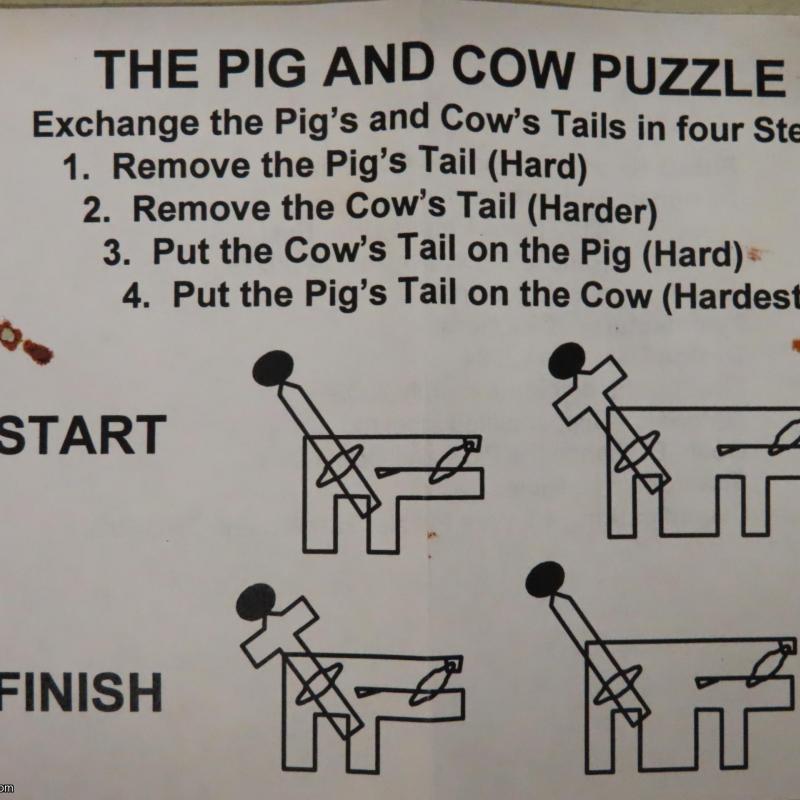 The Pig and Cow puzzles (IPP25 exchange)