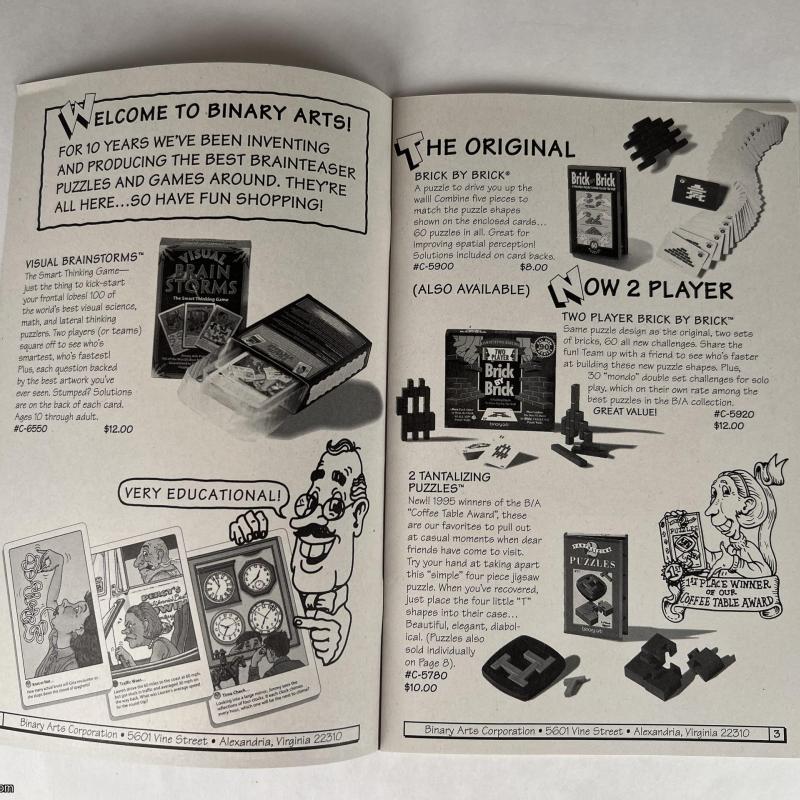 Binary Arts Original Catalog from 1995