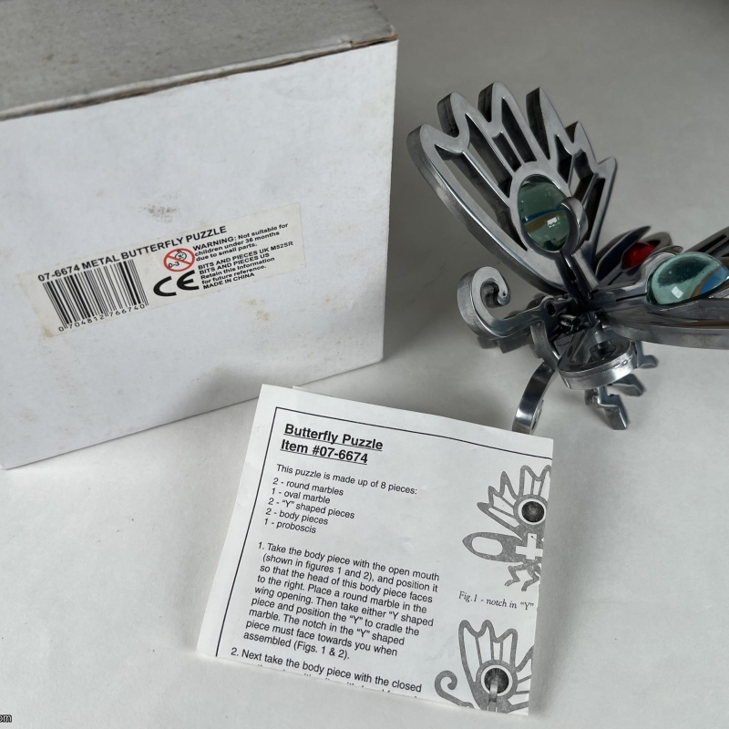 Butterfly Puzzle - Bits and Pieces - RARE