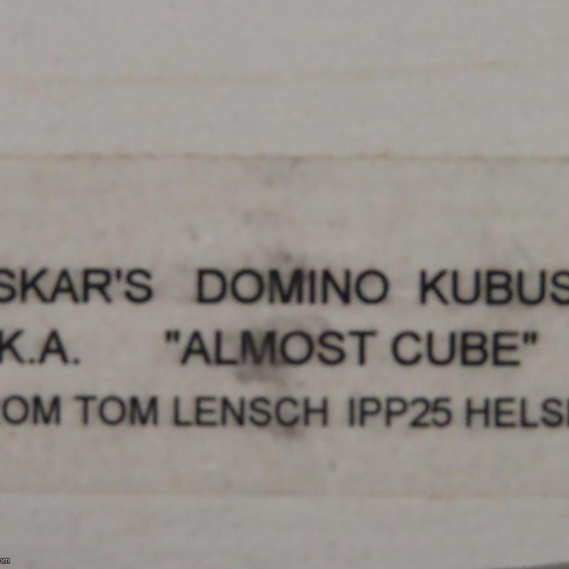 Oskar&#039;s "Almost Cube" (IPP25 exchange)