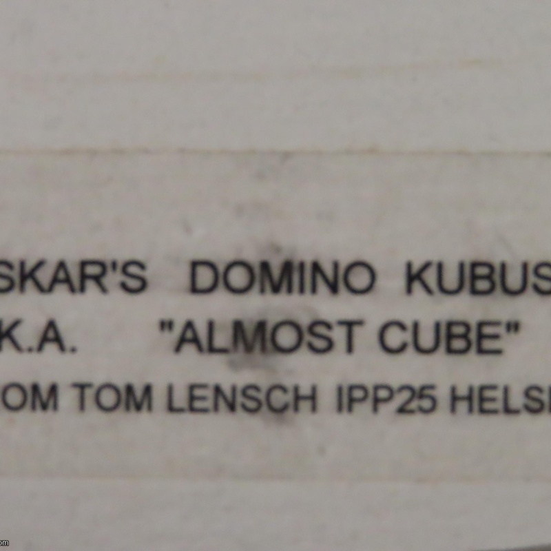 Oskar's "Almost Cube" (IPP25 exchange)