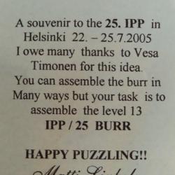 Vesa Burr 8 (IPP25 exchange)