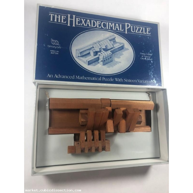 Hexadecimal Binary Arts w/ Box Rare Early Puzzle