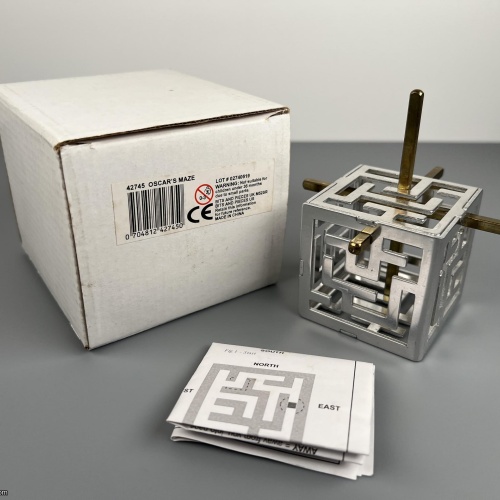 Oscar's Maze Oskar van Deventer Original - Bits and Pieces - Rare Metal Version w/ Solution